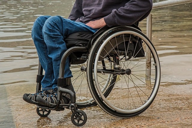 man in wheelchair on the job injury