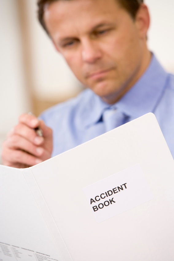 man managing an account book